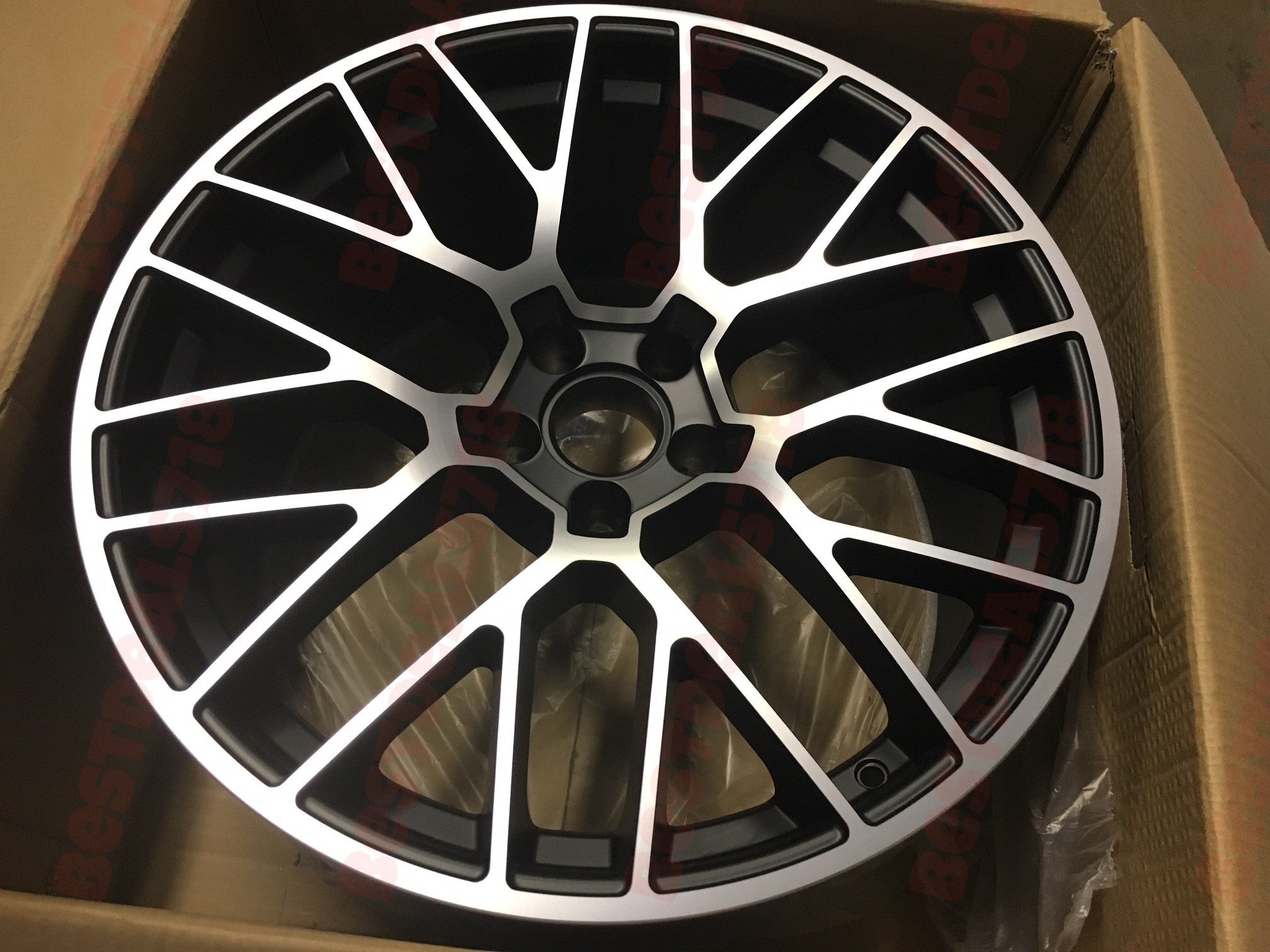 W854 XH1379 Black Machined Face 20x9.0 ET26 5x112 CB66.6