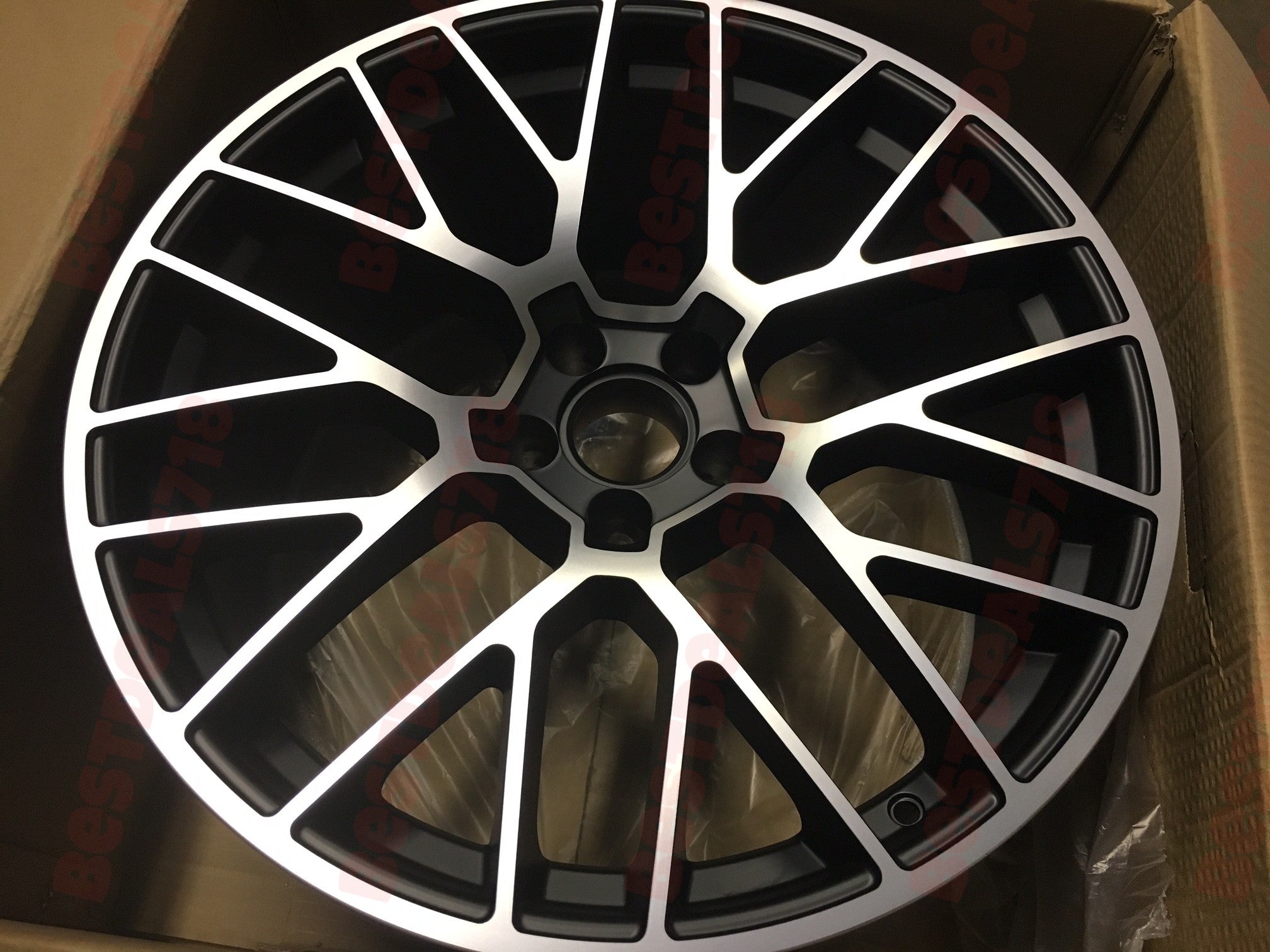 W854 XH1379 Black Machined Face 20x9.0 ET26 5x112 CB66.6