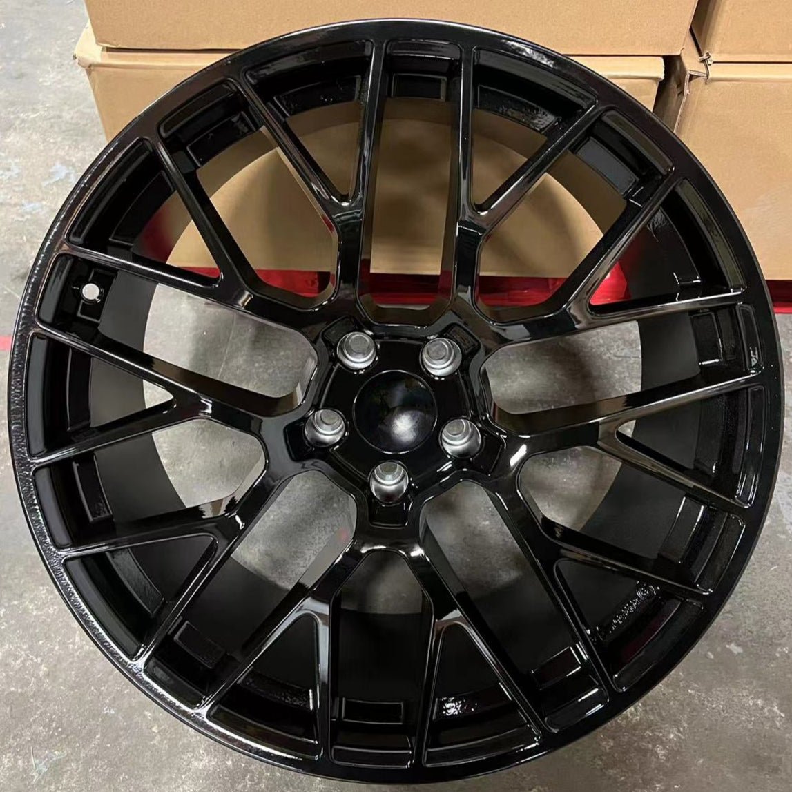 W854 XH1379 Gloss Black 20x9.0 ET26 5x112 CB66.6
