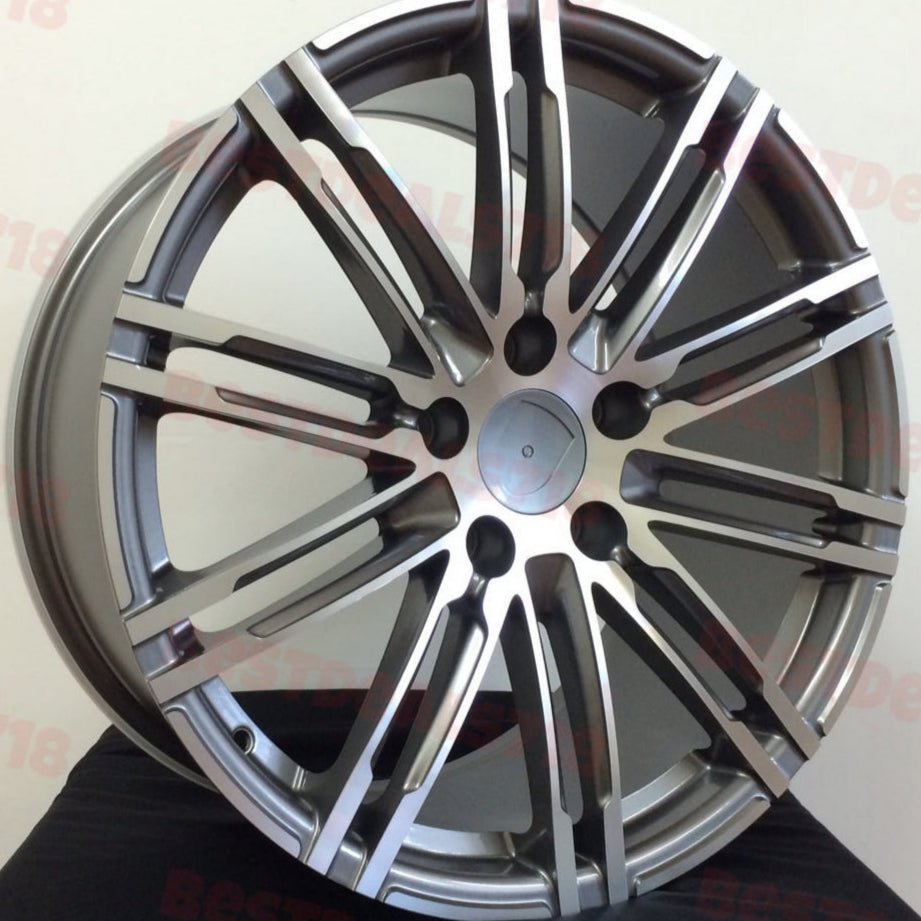 W858 1026 Gunmetal Machined Face 20x8.5 Et28 5x112 CB66.45
