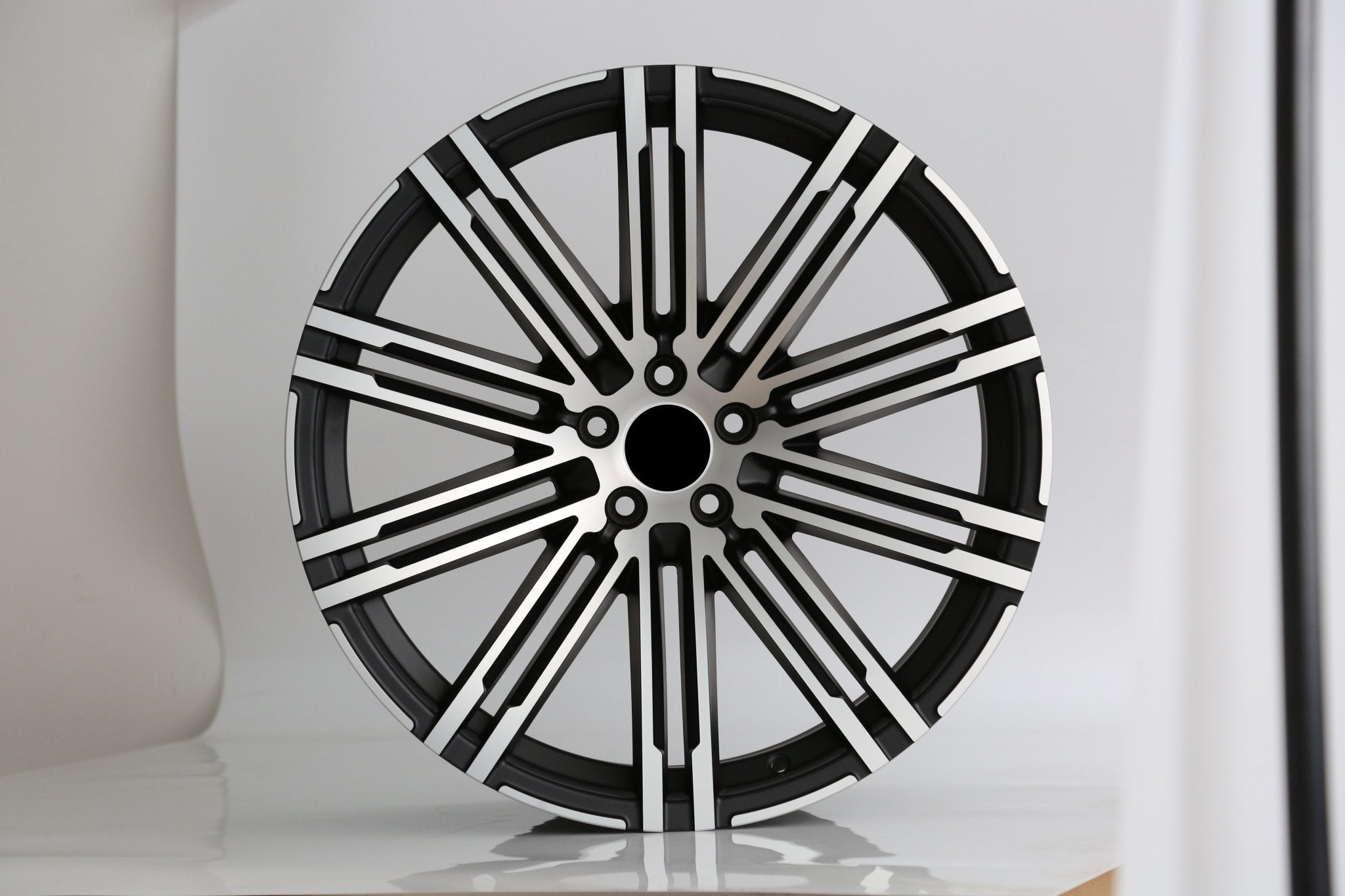 W858 862 Matte Black Machined Face 21x10 ET60 5x130 CB71.56