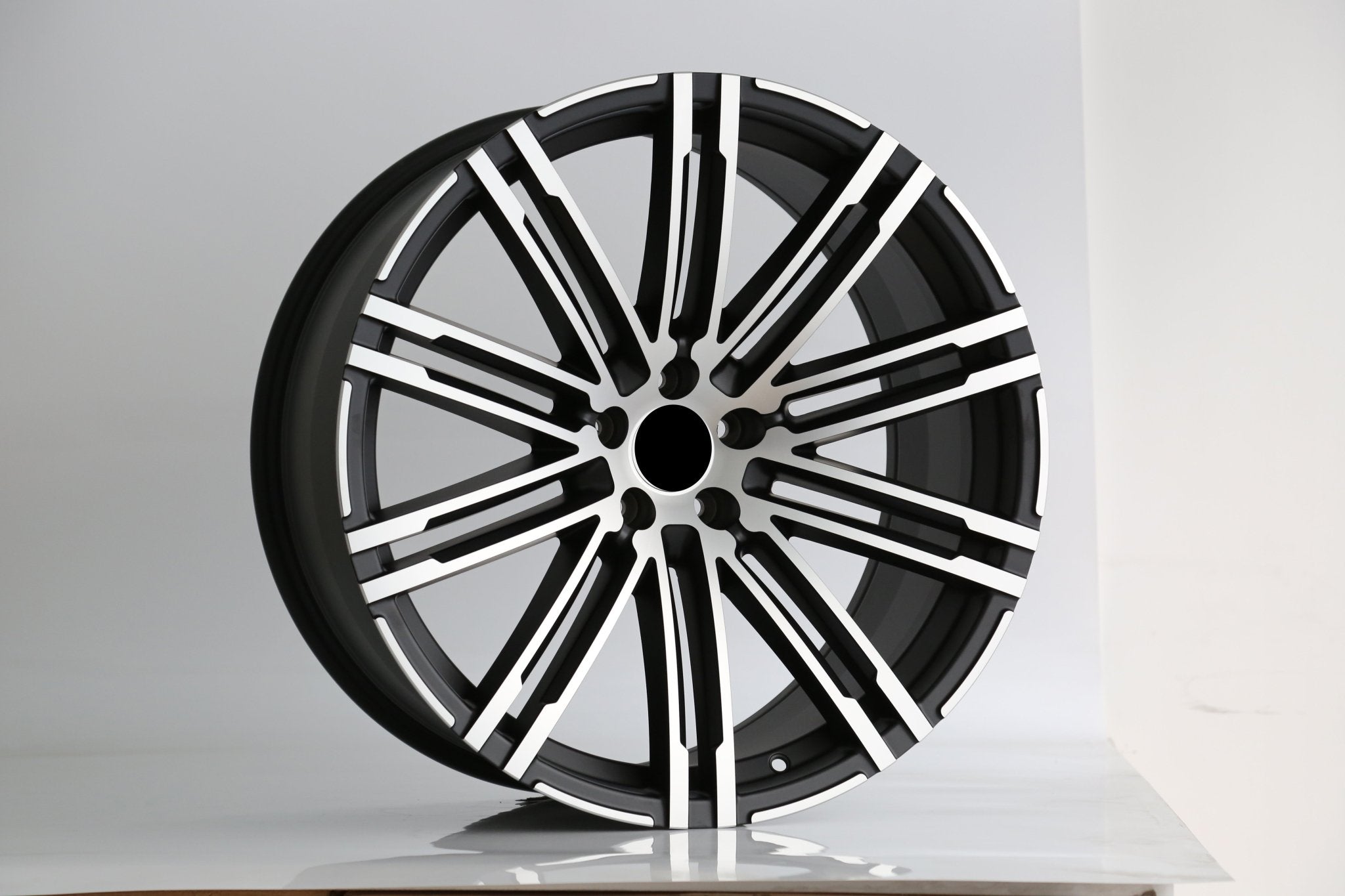 W858 862 Matte Black Machined Face 21x10 ET60 5x130 CB71.56