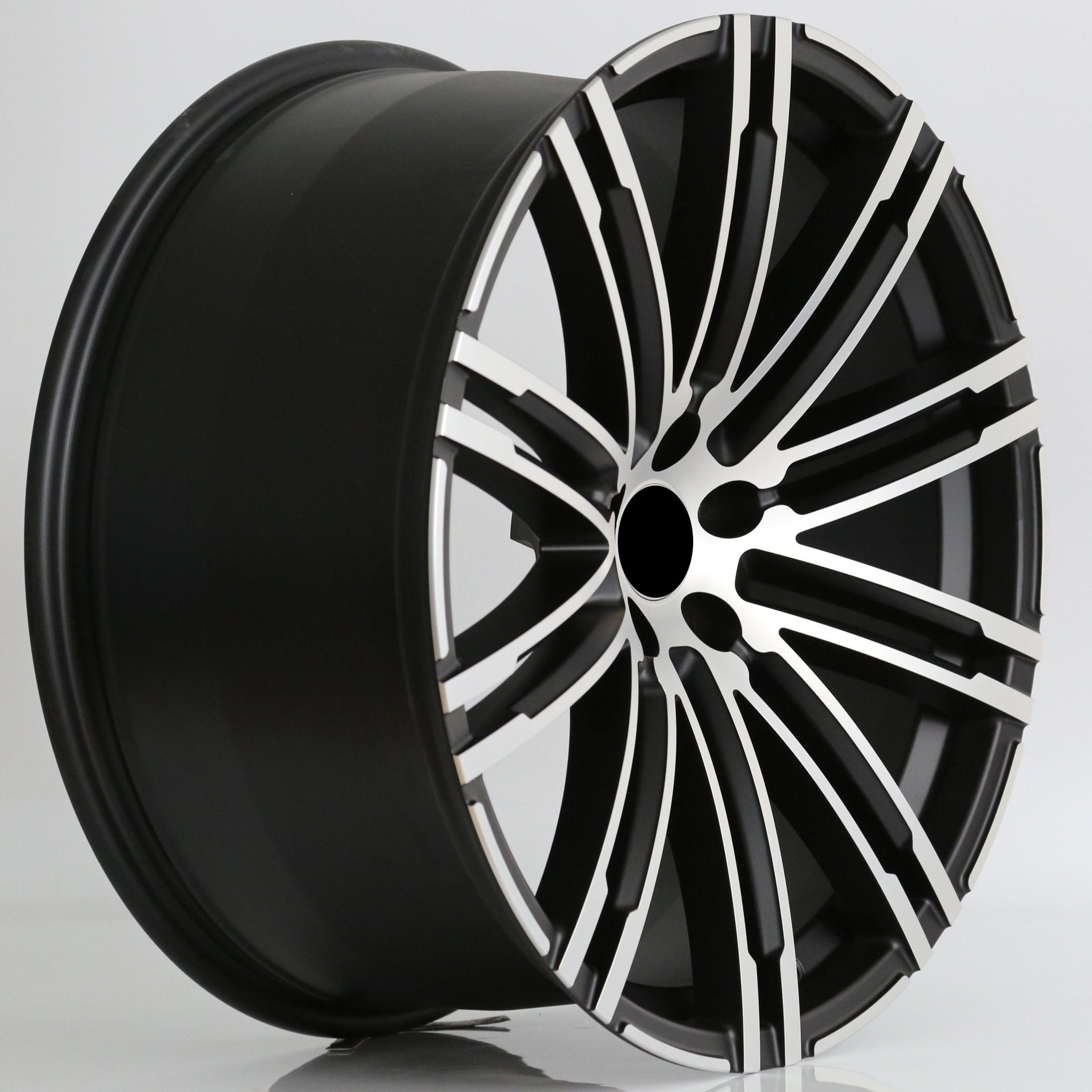 W858 862 Matte Black Machined Face 21x10 ET60 5x130 CB71.56