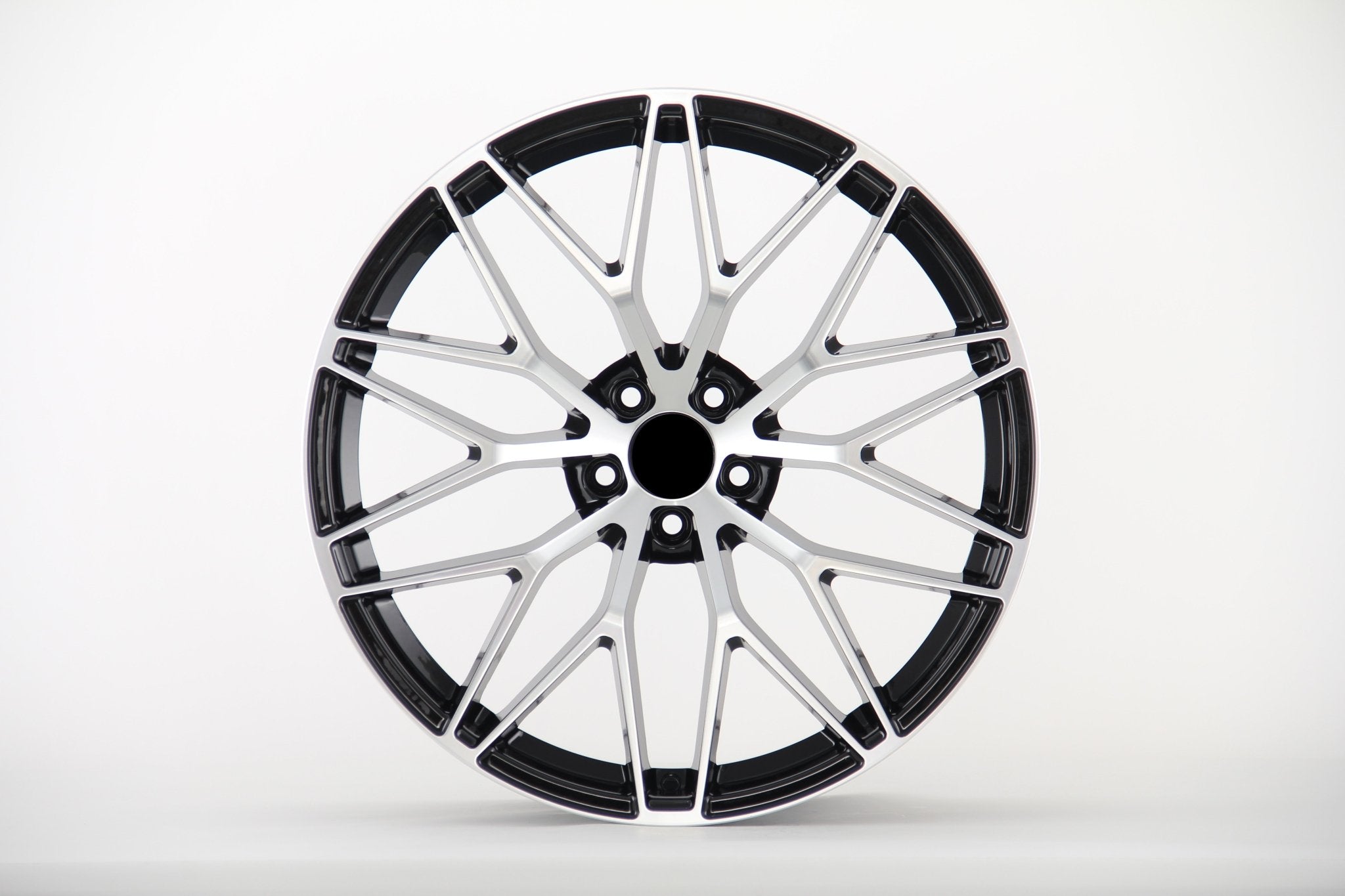 W864 874 Black Machined Face 21x9.5 ET26 5x112 CB66.45