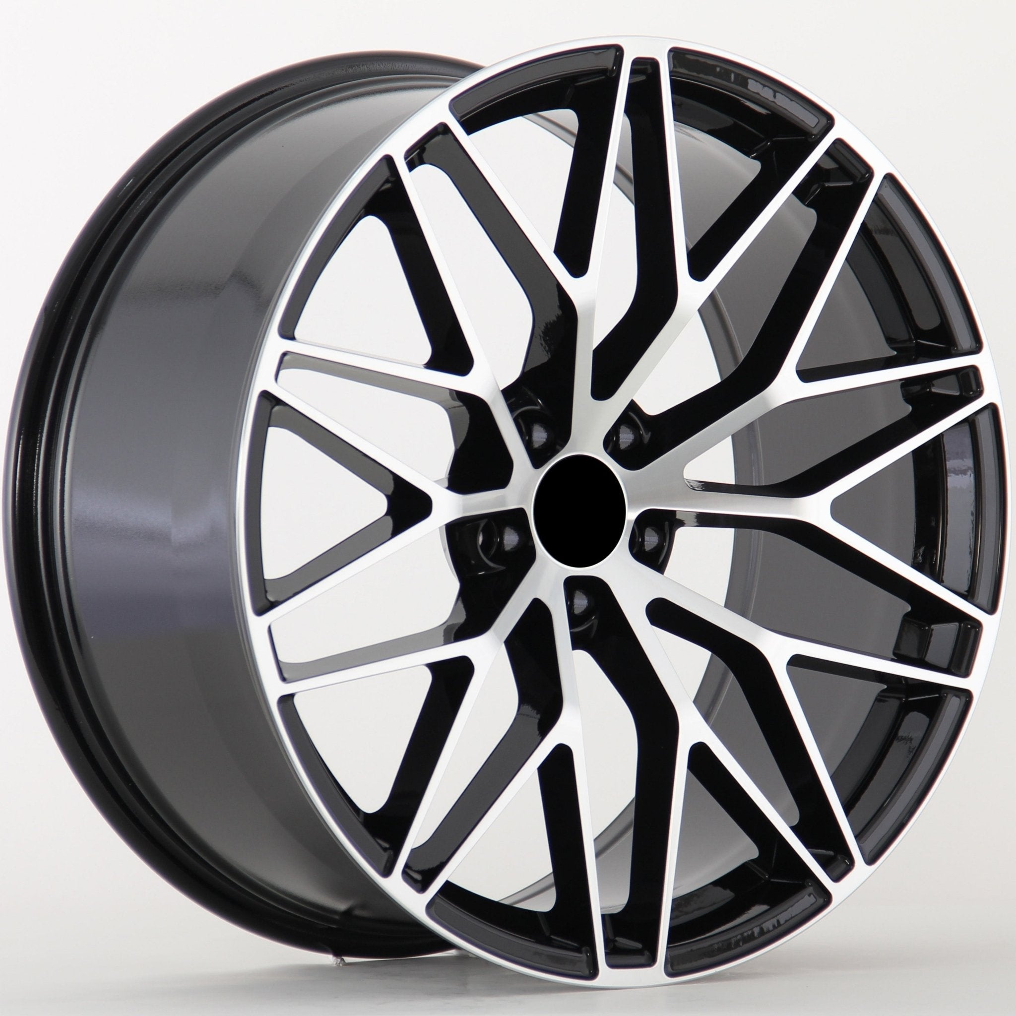W864 IVF-3086 Black Machined Face 20x9 ET26 5x112 CB66.5