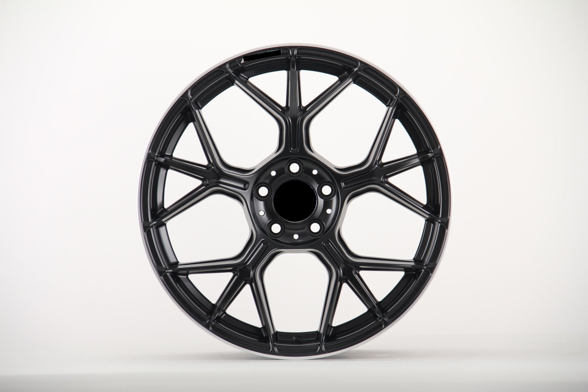 W871 iVF-120 Satin Black Machined Lip 20x8.5 ET40 5x112 CB66.6
