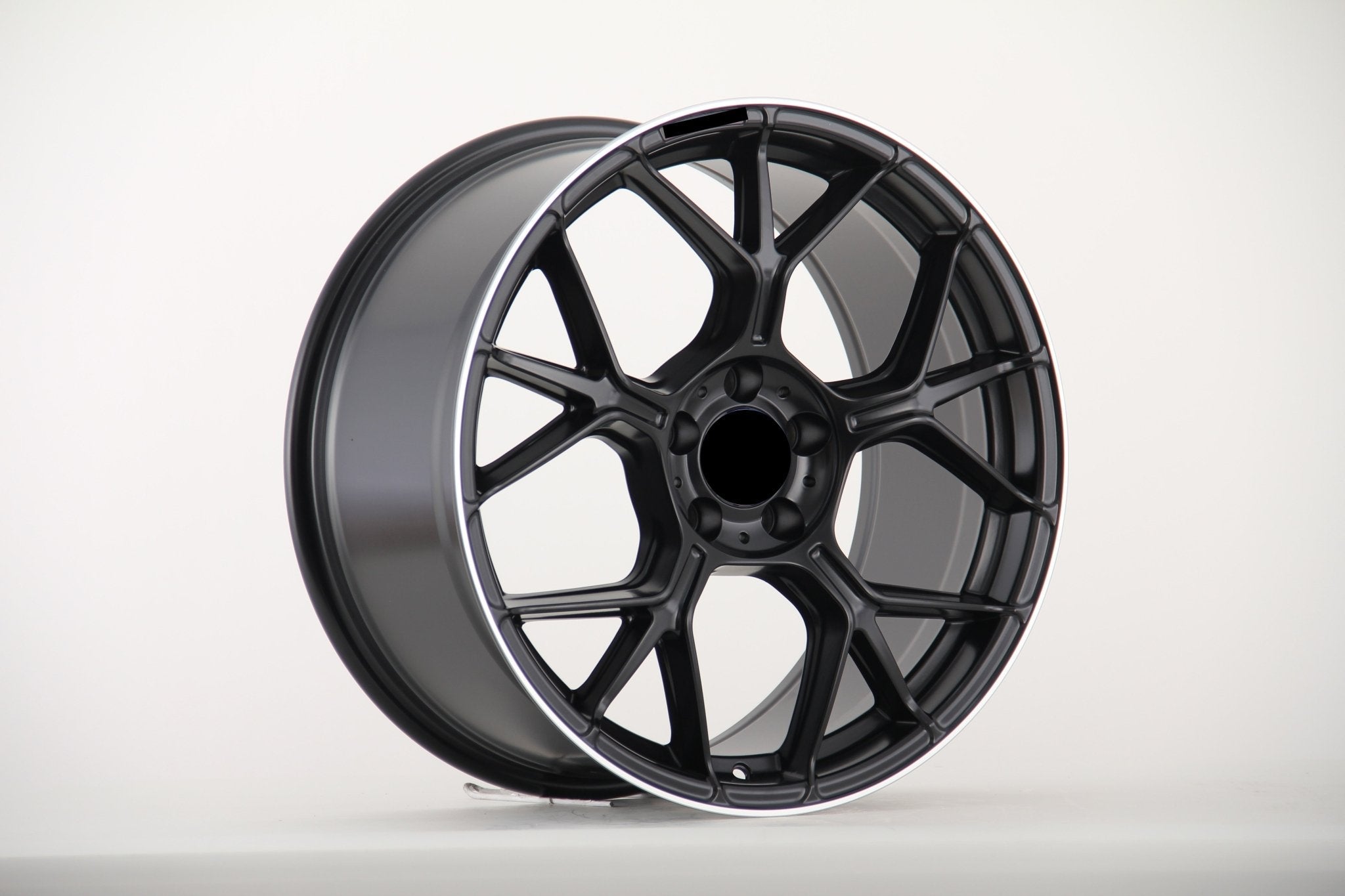 W871 iVF-120 Satin Black Machined Lip 20x9.5 ET45 5x112 CB66.6