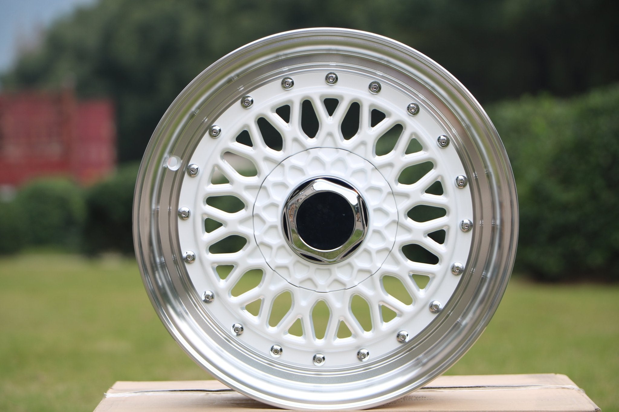 W883 White Machined Lip 20x8.5 ET35 5x112/114.3 CB73.1