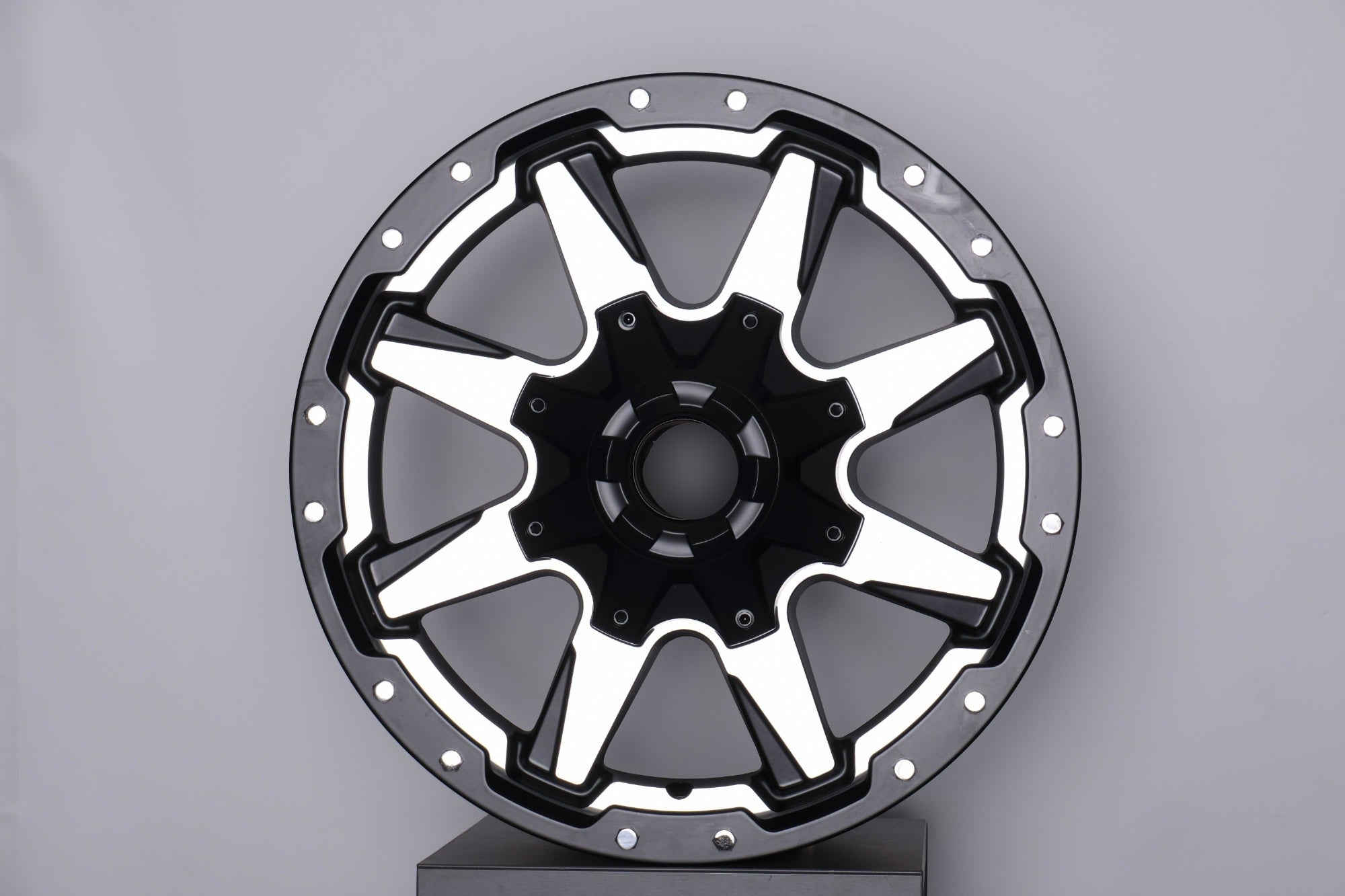 W900 404 Satin Black Machined Face 17x8.0 ET0 6x139.7 CB110