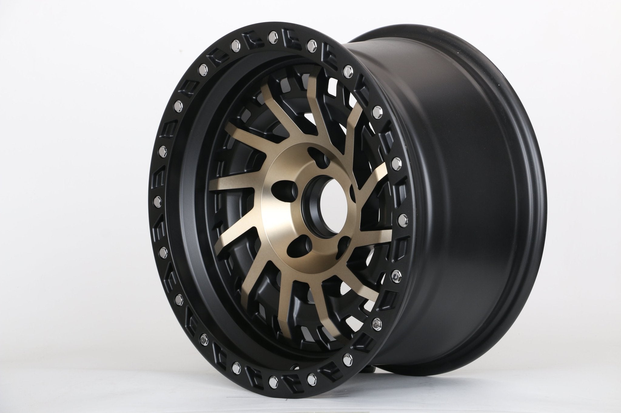 W9001 iV-471 Satin Black + Bronze 17x9.0 ET-12 5x127 CB71.6