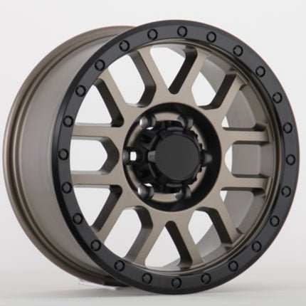 W901 414 Satin Bronze Black Lip 17x9.0 ET-12 5x127 CB71.56