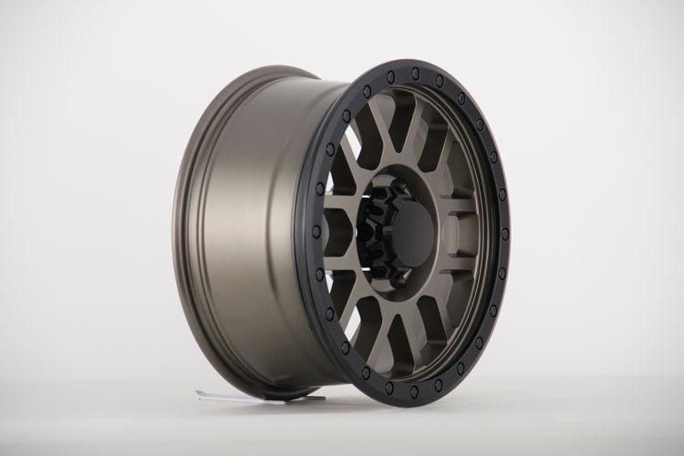 W901 414 Satin Bronze Black Lip 17x9.0 ET-12 5x127 CB71.56
