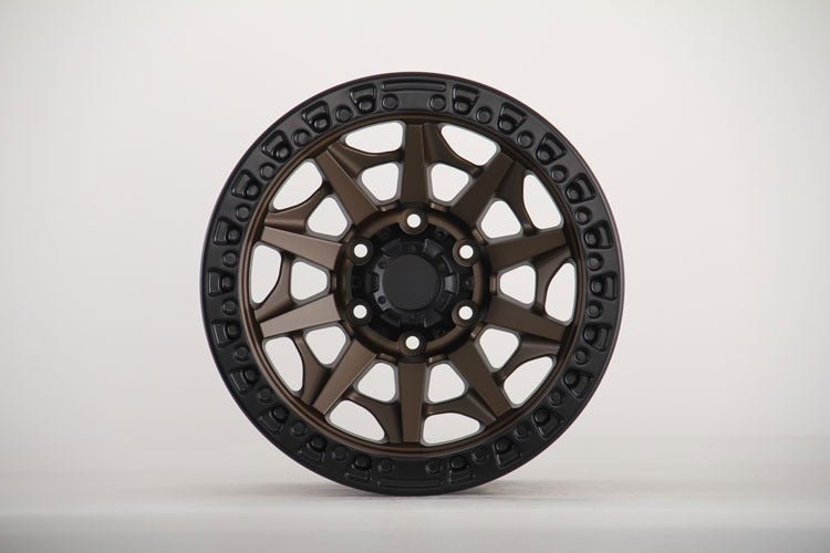 W909 1950 Satin Bronze Black Lip 17x9.0 ET0 6x139.7 CB110