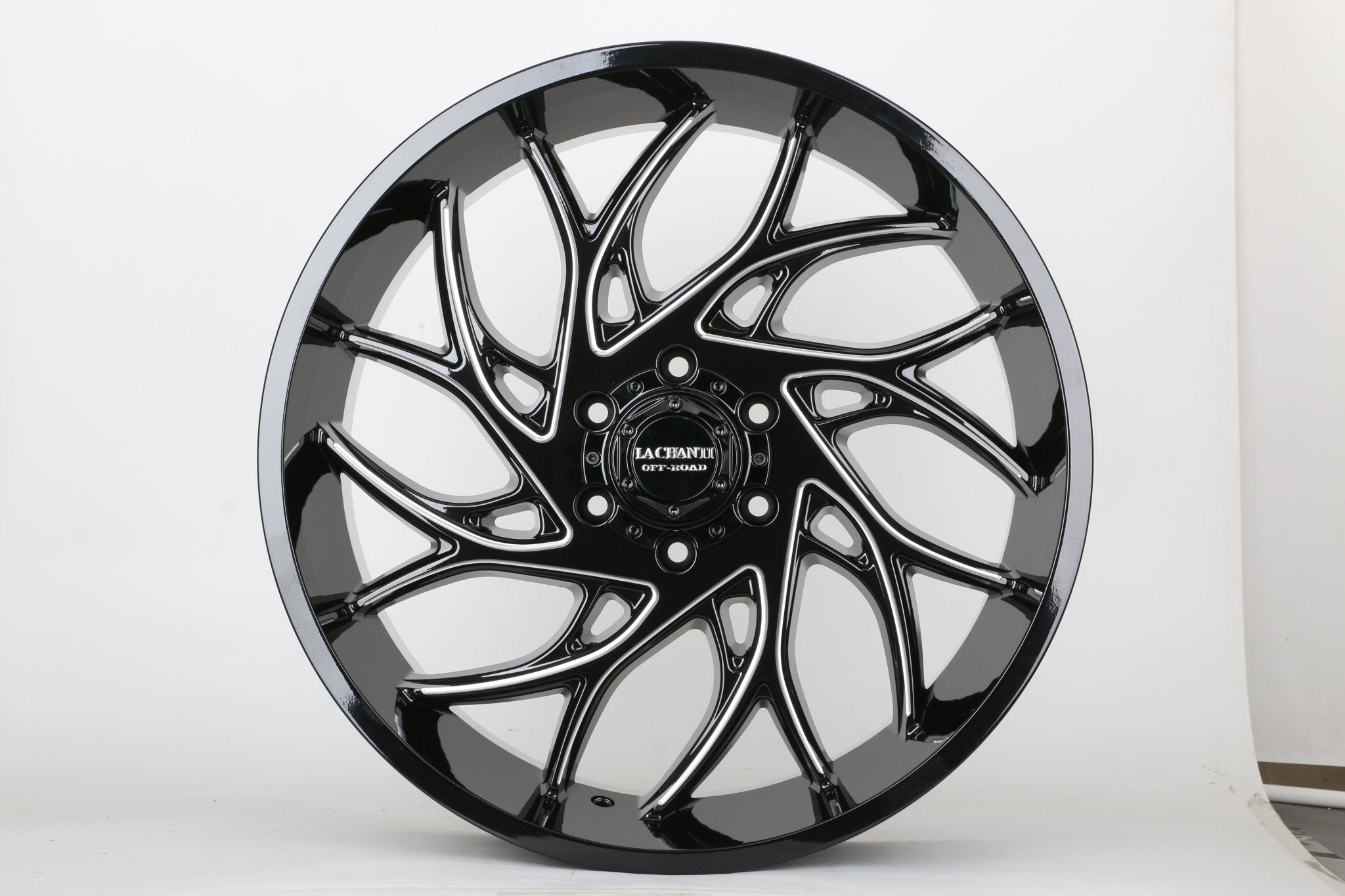 W922 1681 Gloss Black Milled 22x10 ET12 6x139.7 CB106.1  C1681-03-B