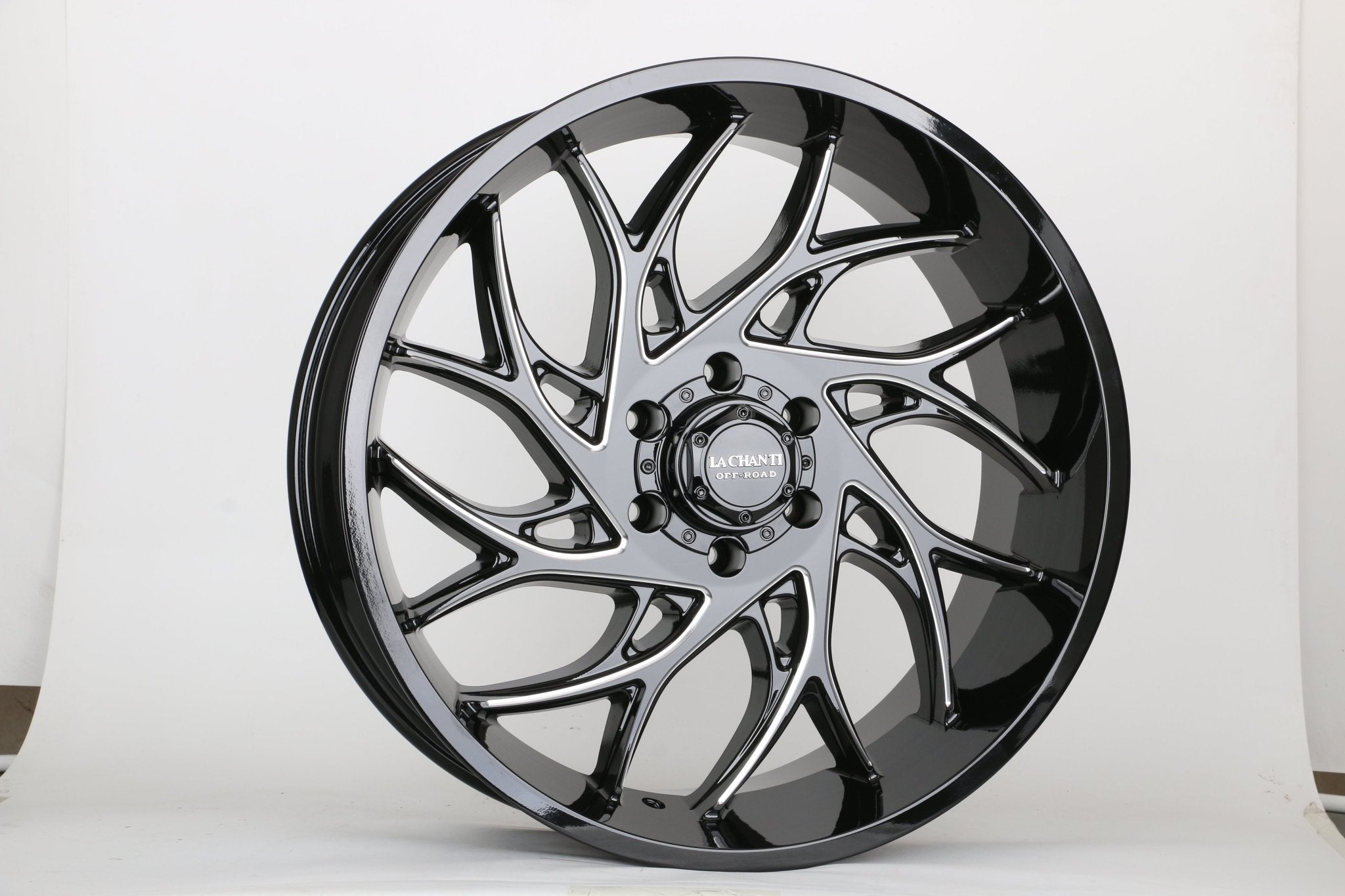 W922 1681 Gloss Black Milled 22x10 ET12 6x139.7 CB106.1  C1681-03-B