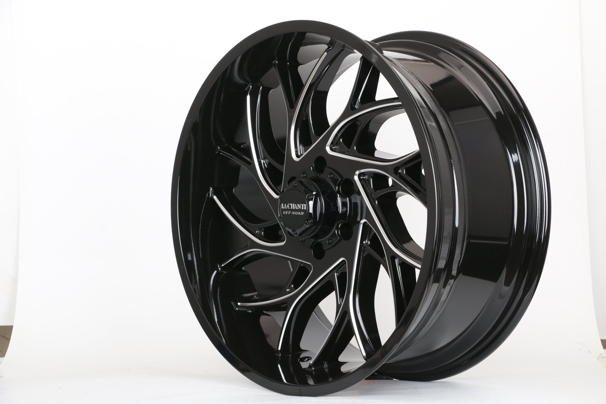 W922 1681 Gloss Black Milled 22x10 ET12 6x139.7 CB106.1  C1681-03-B
