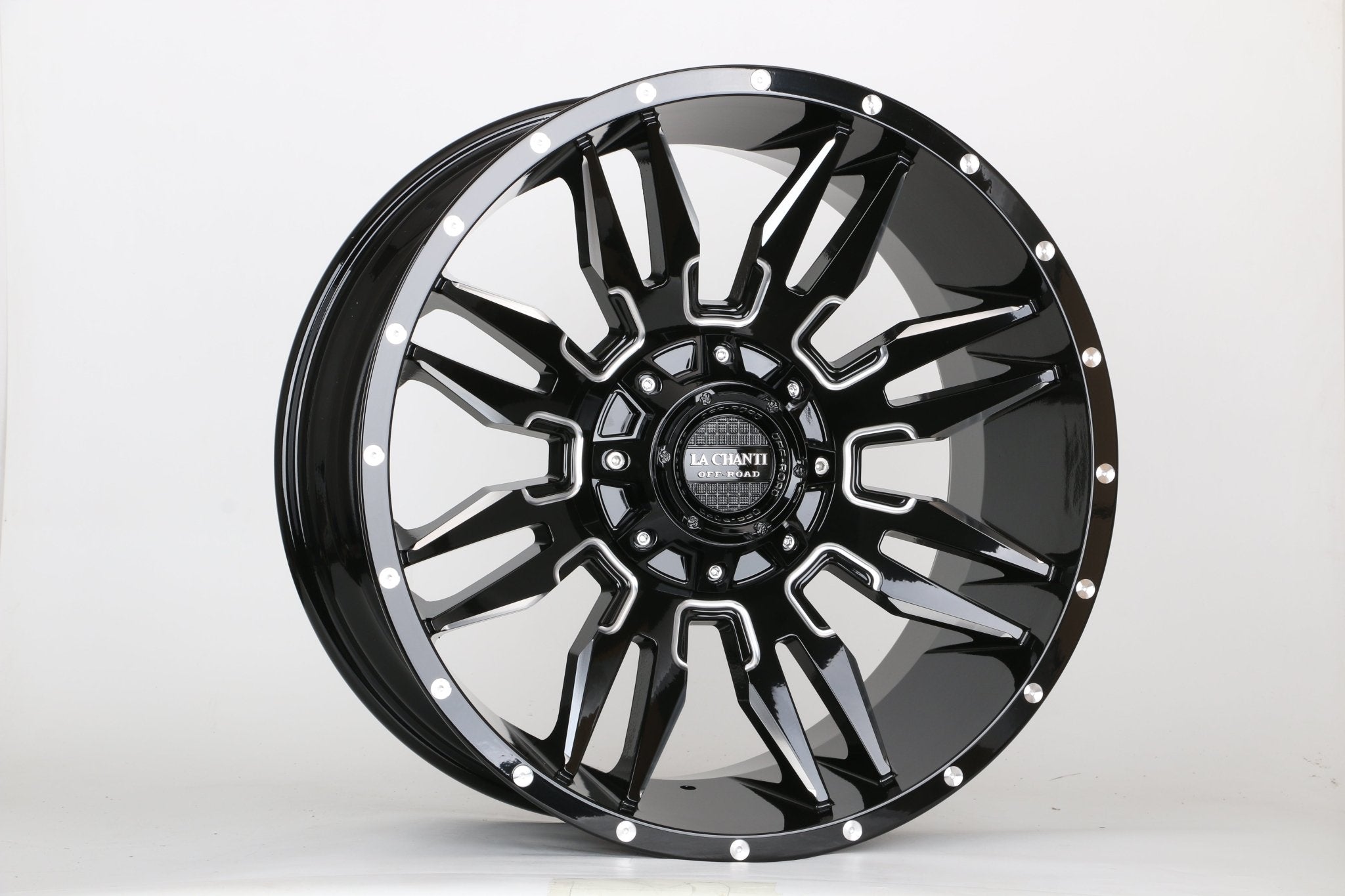 W924 1737 Gloss Black Milled 20x10 ET0 6x135/139.7 CB106.1  C1217-B
