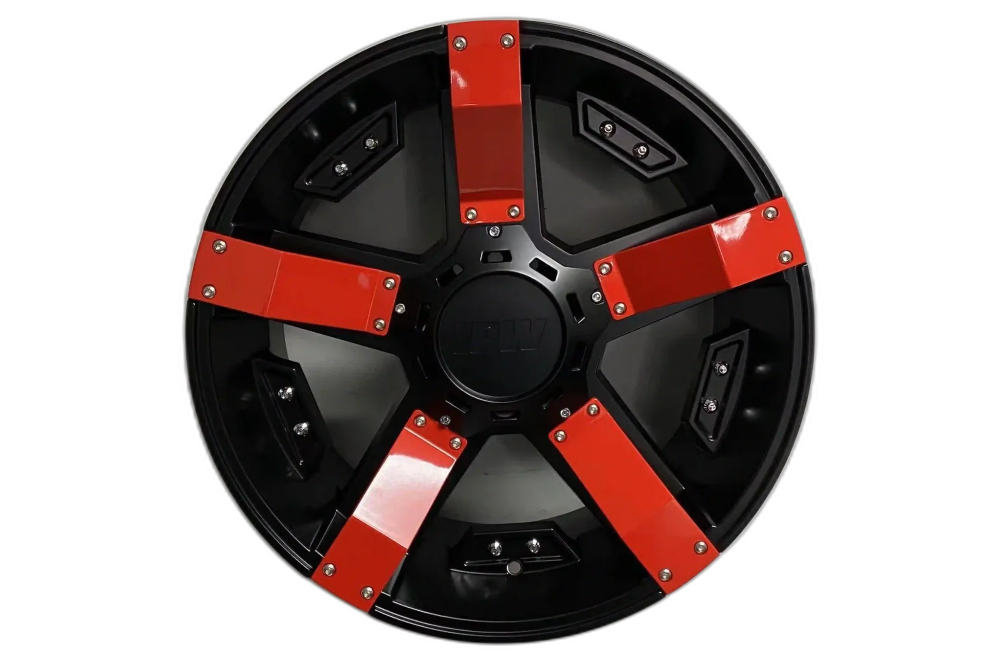 W925 1614 Satin Black With Red Strip 20x10 Et13 6x135/139.7 CB110.5
