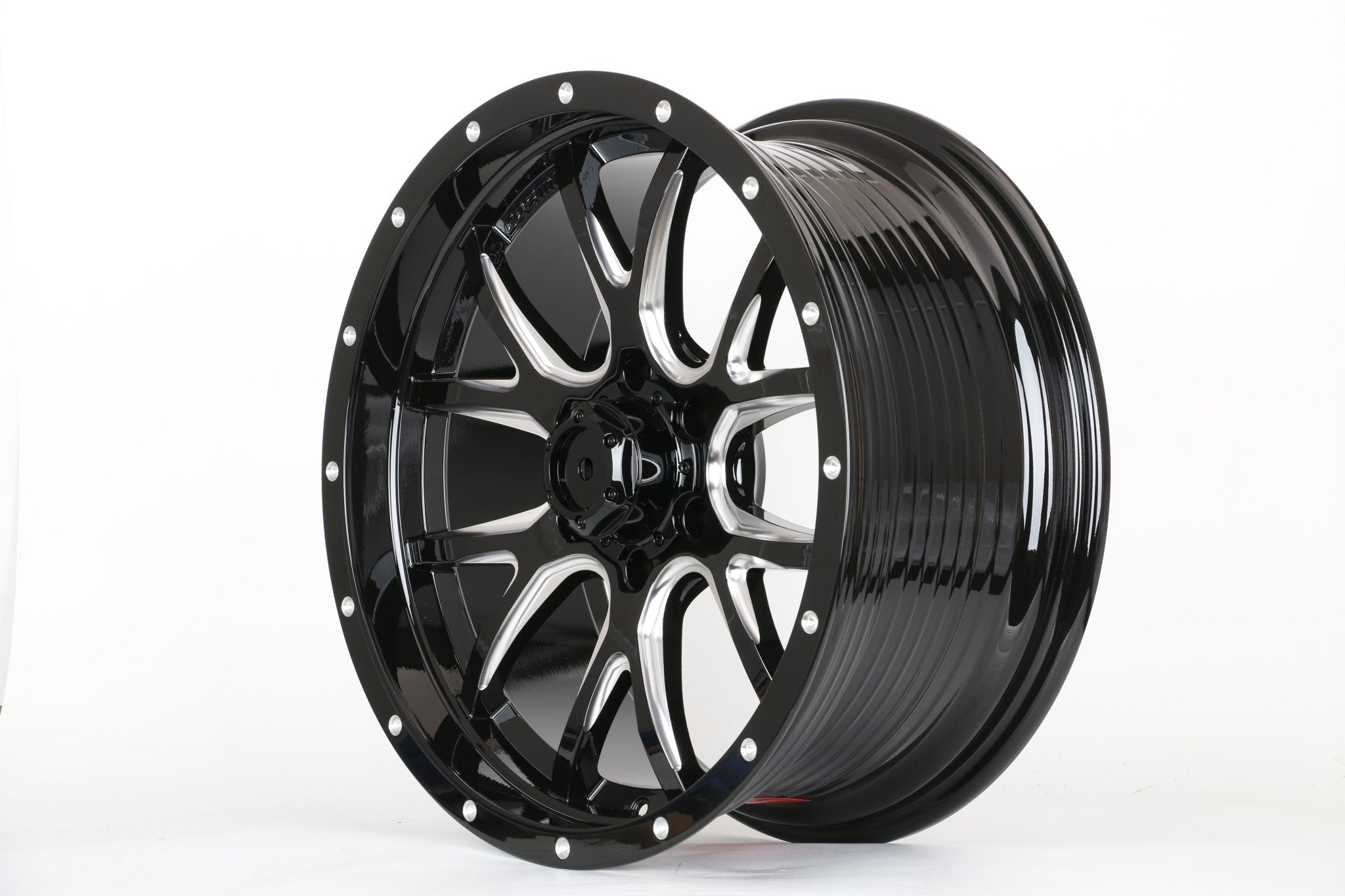 W926 1813 Gloss Black Milled 20x9.0 ET15 6x139.7 CB106.1  C1540-B