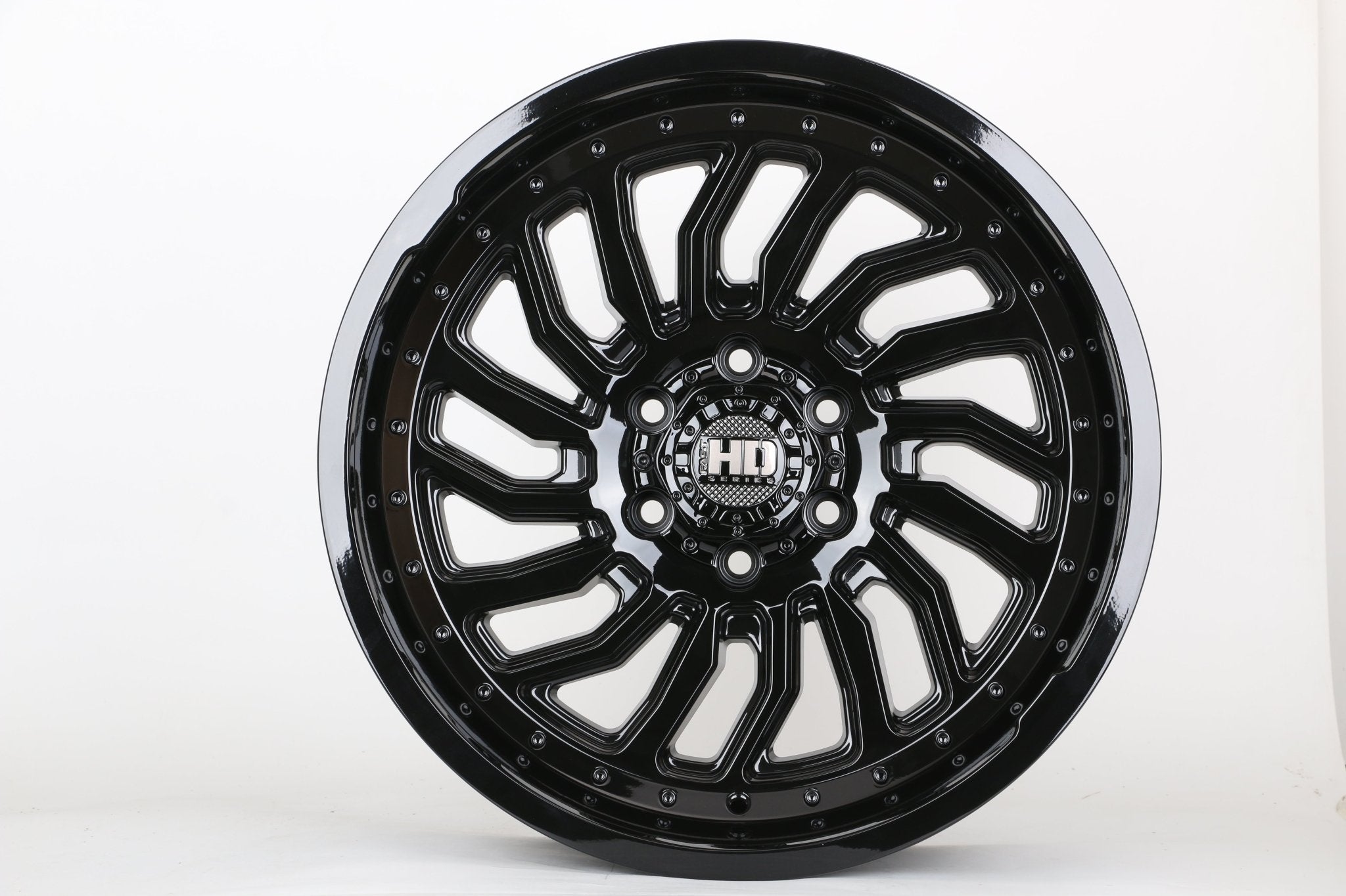 W928 1757A Gloss Black 20x10 ET-15 6x139.7 CB106.1  CF267-6-B