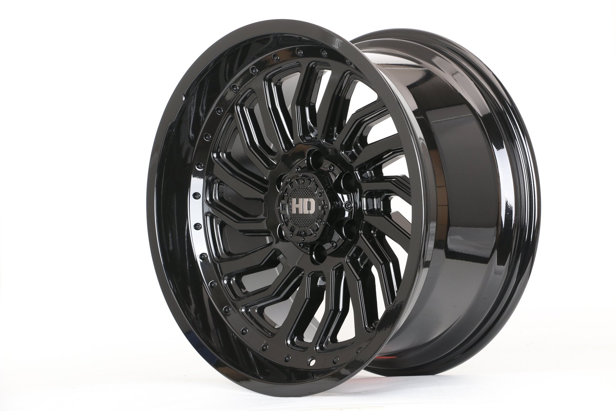 W928 1757A Gloss Black 20x10 ET-15 6x139.7 CB106.1  CF267-6-B