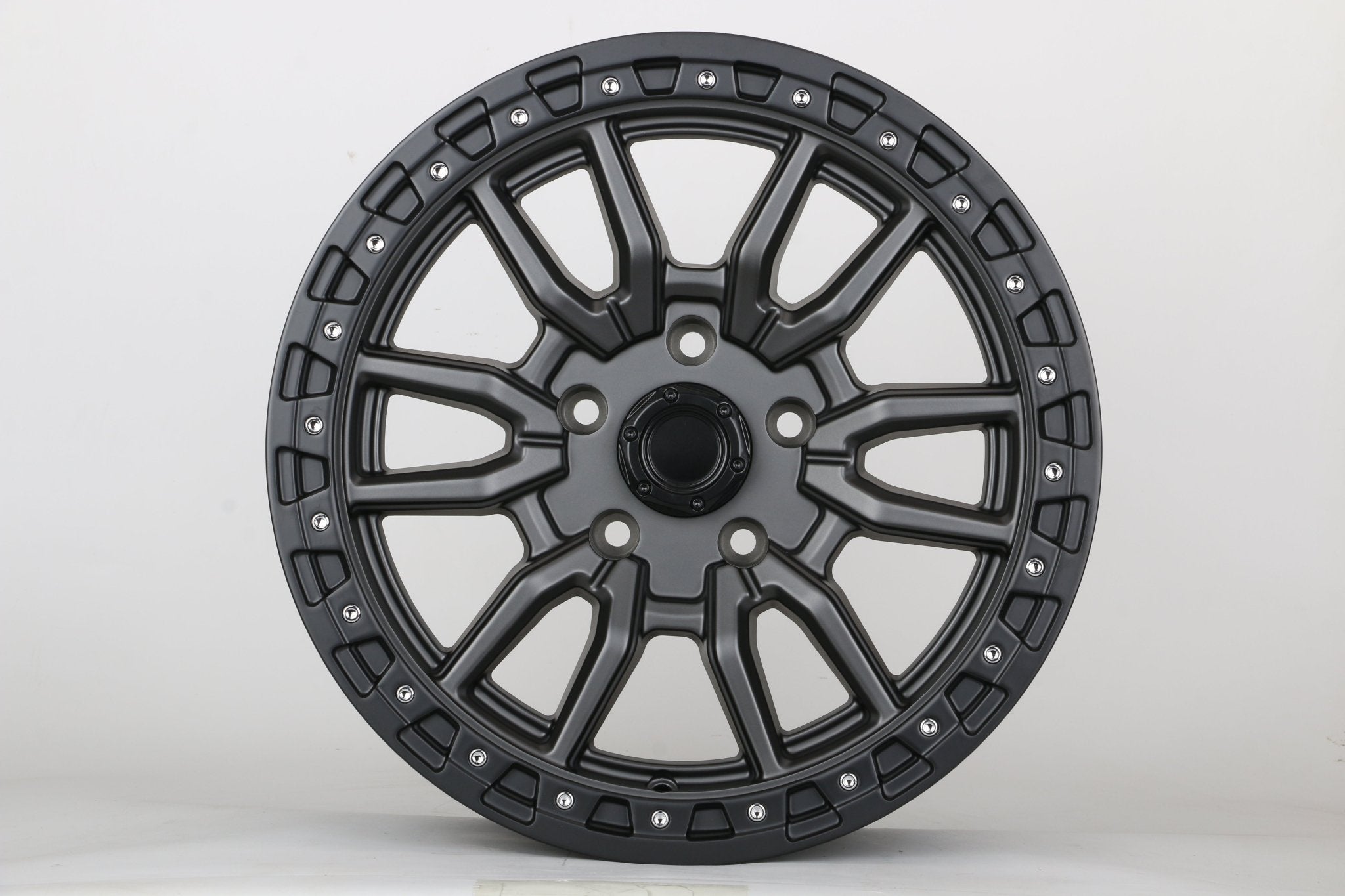W929 1823 Gunmetal Black Lip 17x8.5 ET0 5x127 CB71.5  C1442-02-LA5B / mb-2745