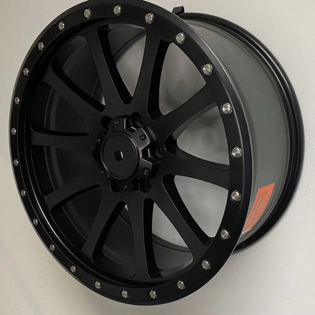 W958 D1516 Satin Black 20x9.0 ET25 6x139.7 CB106.1