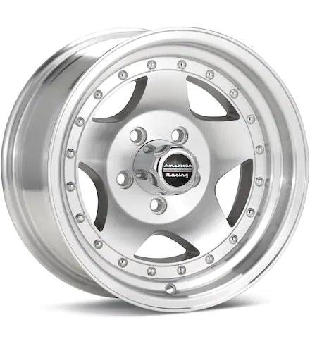 AMERICAN RACING WHEELS AR23  SILVER MACHINED W/CLEARCOAT