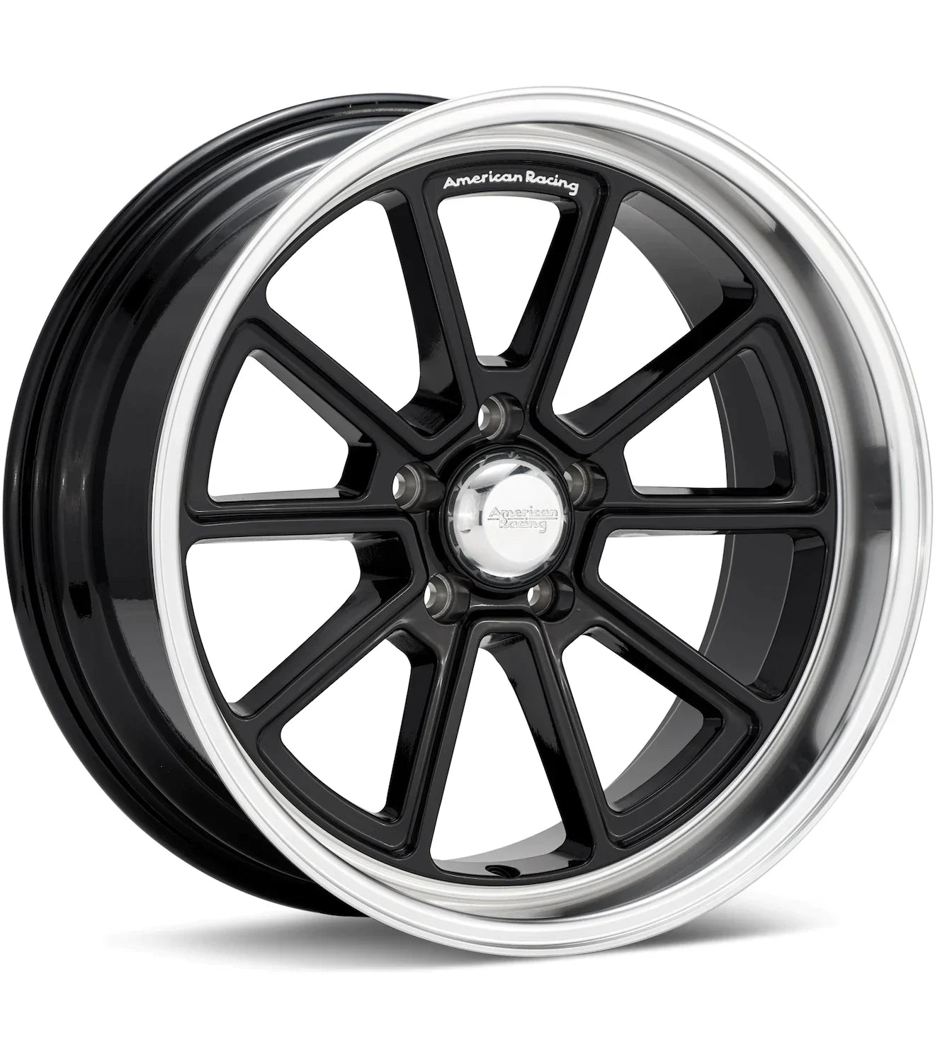 AMERICAN RACING AUTHENTIC HOT ROD VN510 DRAFT VINTAGE SILVER W/MACHINED LIP