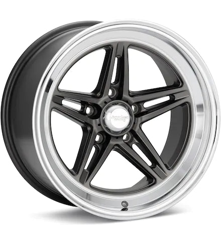 AMERICAN RACING AUTHENTIC HOT ROD VN514 GROOVE ANTHRACITE W/MACHINED LIP