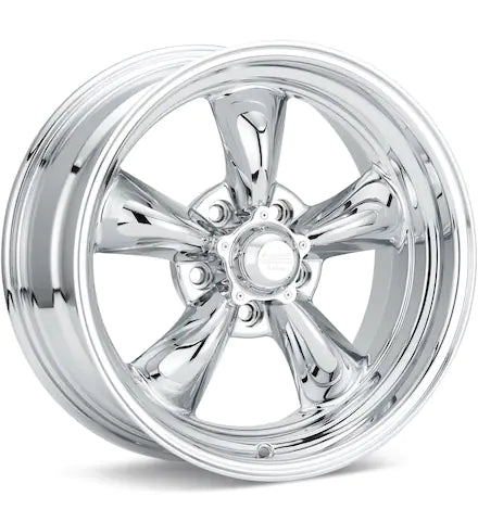 AMERICAN RACING AUTHENTIC HOT ROD VN615 TORQ THRUST II 1 PC CHROME PLATED