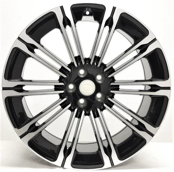 W792 22X9.5 5X120 BLACK MACHINED FACE
