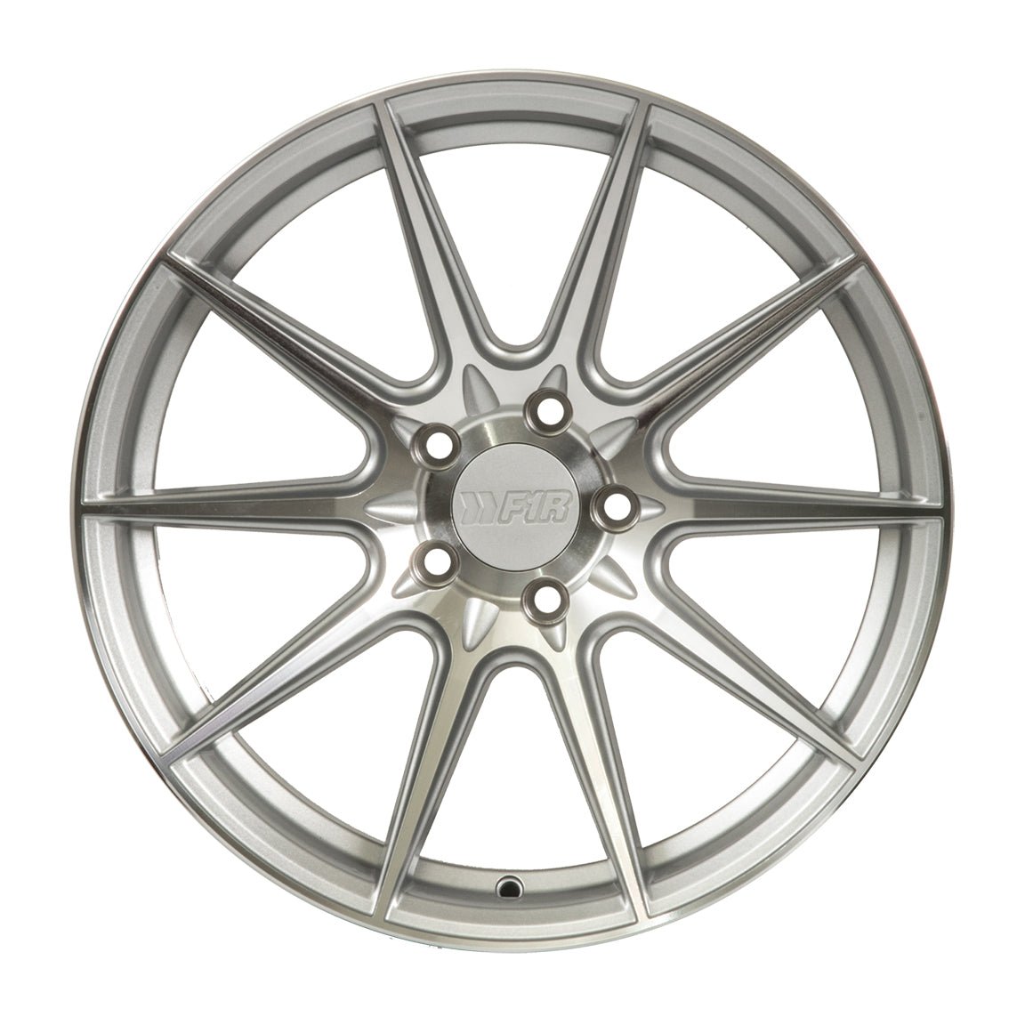 F1R F101 18X8.5 5X114.3 MACHINE SILVER