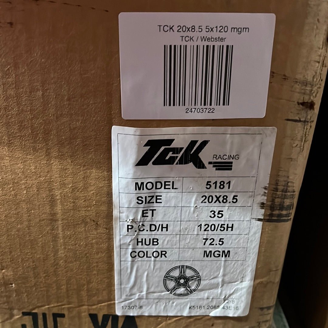 TCK 5181 WHEELS 20x8.5 5x120 GUN METAL
