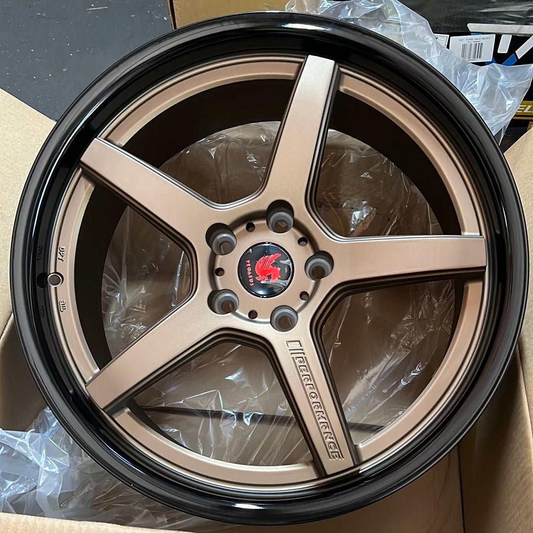 PEGAUS JF2  18x9.0 5x120 MATTBRONZE MATTE BLACK LIP