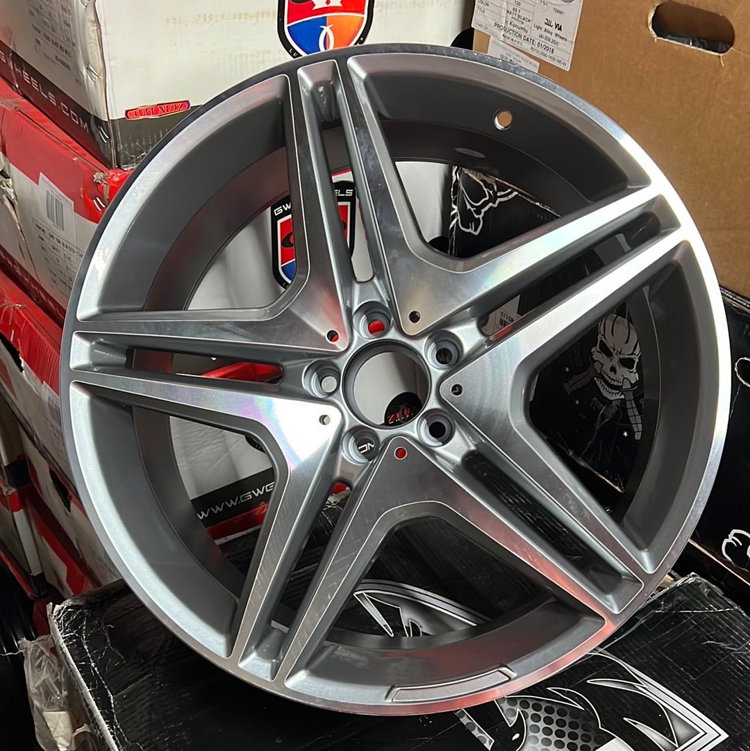 WHEELS 5055 20x8.5 5x112  GUN METAL  MACHINE FACE