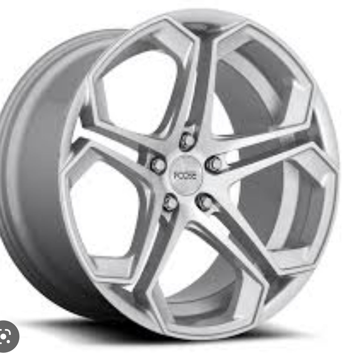FOOSE  IMPALA 20x10.5  5x4.5 SILVER MACHINED