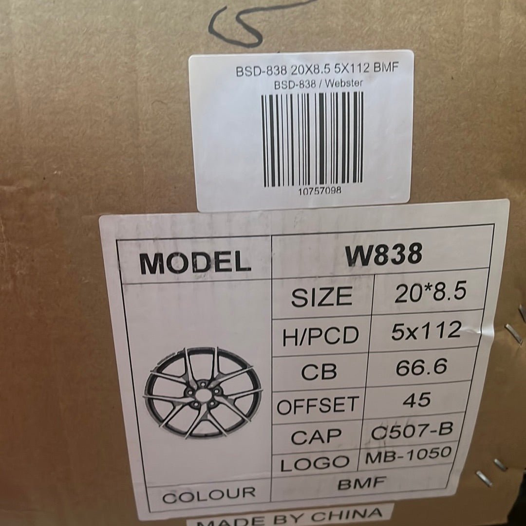 W838 20X8.5 5X112 BMF