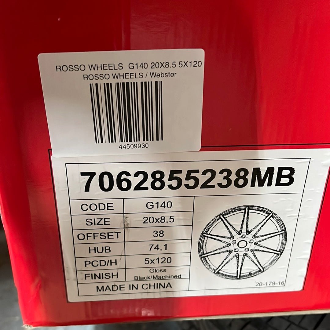 ROSSO WHEELS  G140 20X8.5 5X120