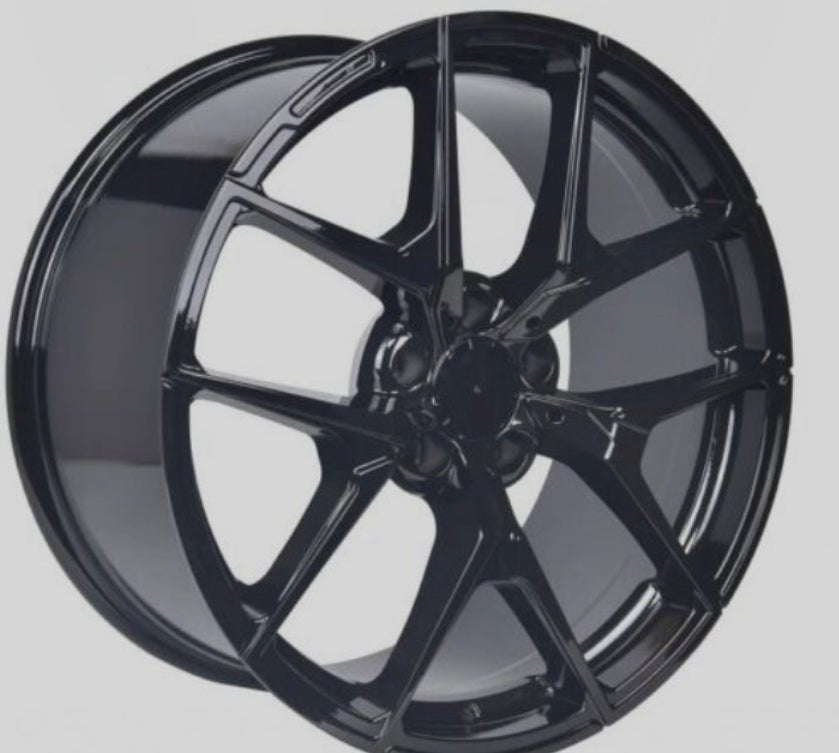 W838 20x8.5 5x112 GLOSS BLACK
