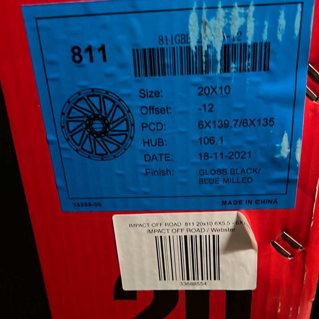 IMPACT OFF ROAD  811 20x10 6X5.5 - 6X135