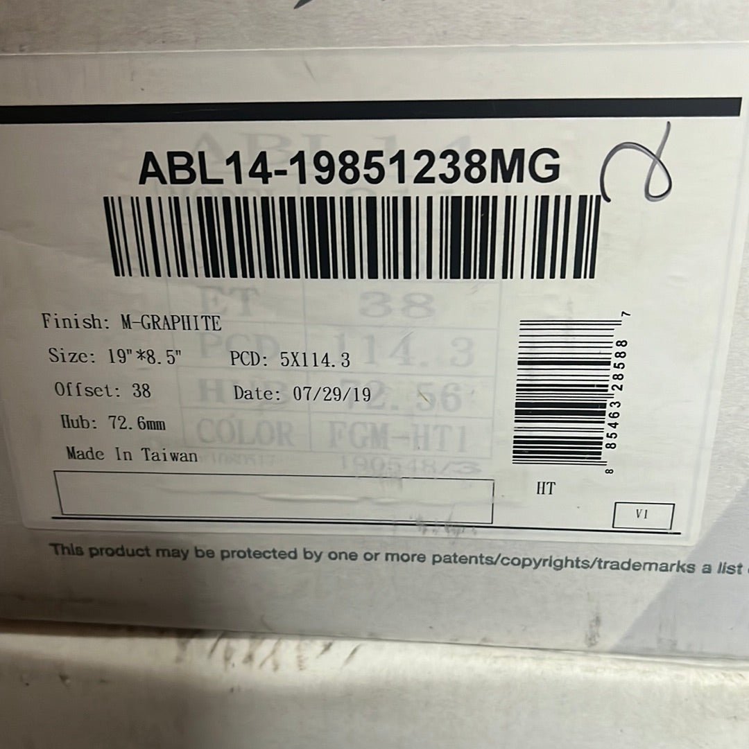 WP- ABL14 WHEELS 19X8.5 5X114.3 M-GRAPHI