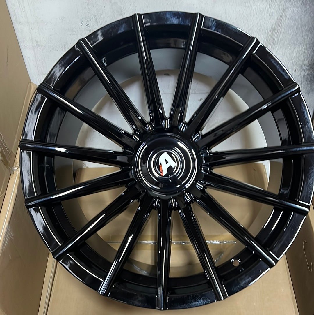 ALFINA A002  19x9.5  BLANK GLOSS BLACK