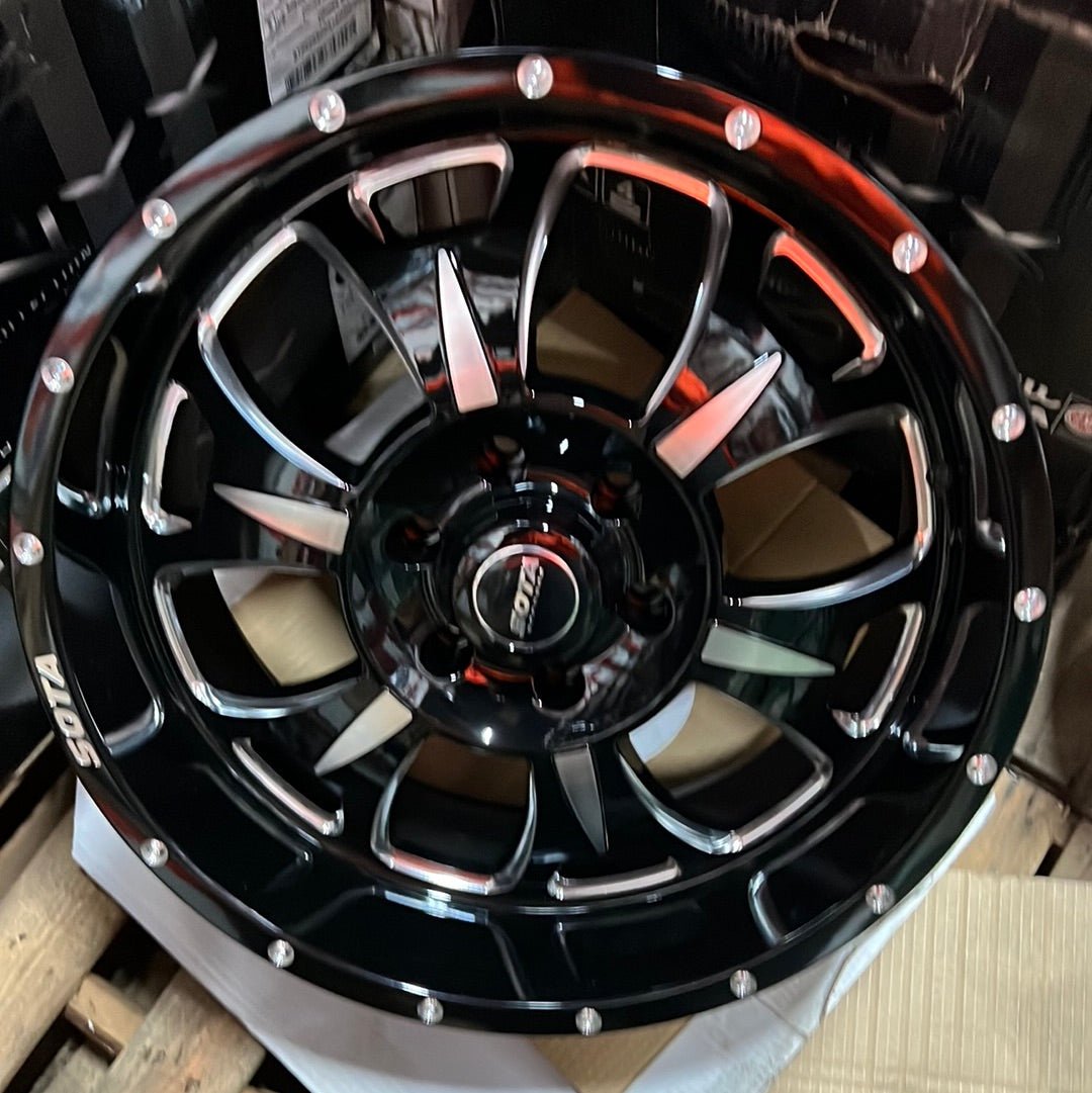 562DM 20X9.0 6X5.5 DEATH METAL BLACK MILLED