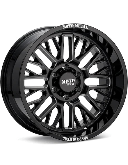 MOTO METAL MO802 WARLOCK GLOSS BLACK MACHINE W/GREYTINT