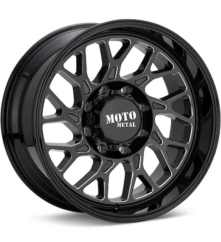 MOTO METAL MO805 PREDATOR GLOSS BLACK W/MILLED ACCENT