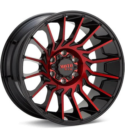 MOTO METAL MO807 SHOCKWAVE MACHINED W/GLOSS BLACK ACCENT