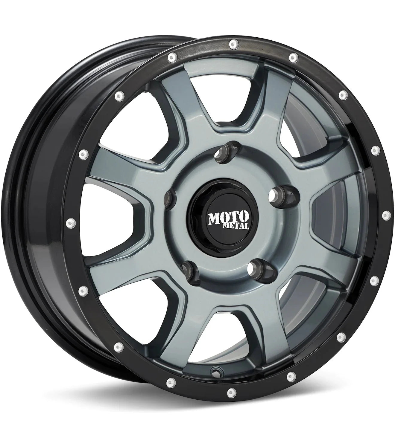 MOTO METAL MO970 GREY W/BLACK LIP