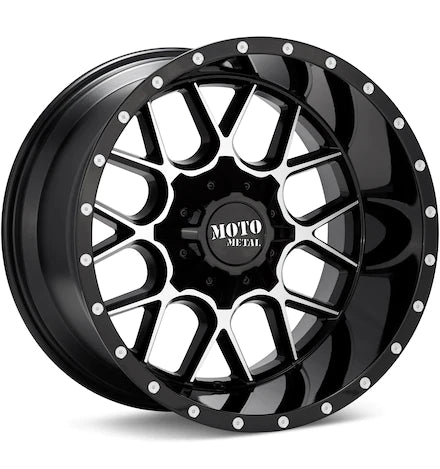 MOTO METAL MO986 SIEGE MACHINED W/BLACK ACCENT