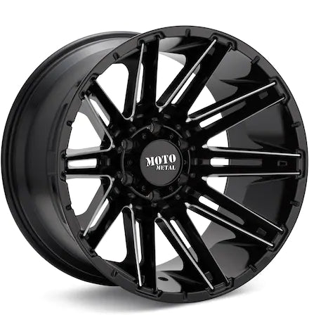 MOTO METAL MO998 KRAKEN GLOSS BLACK W/MILLED ACCENT
